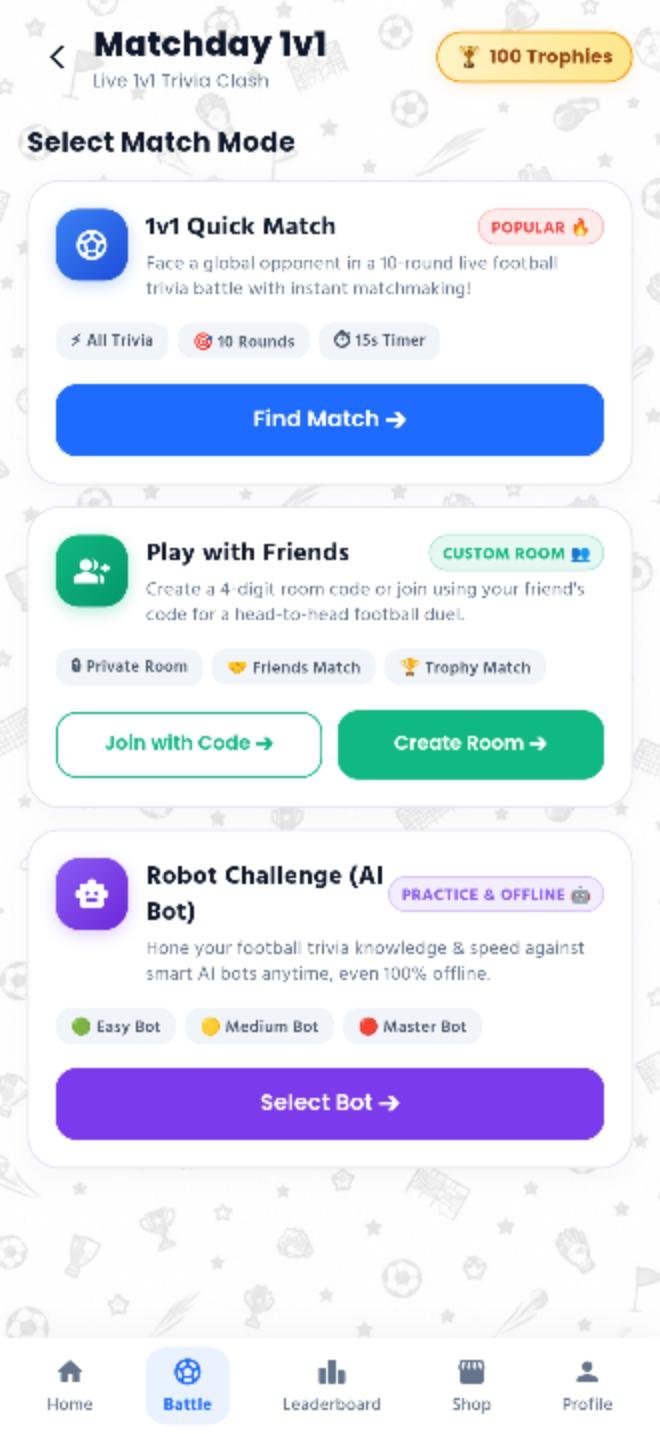 Live Match Screen